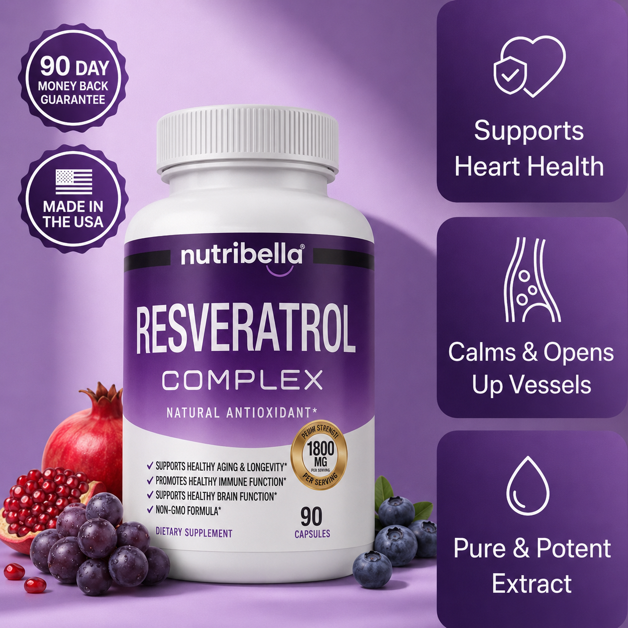 Nutribella™ Resveratrol Complex 1800mg