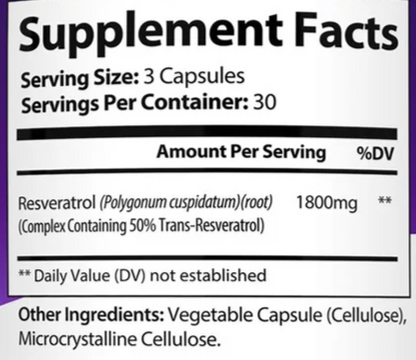 Nutribella™ Resveratrol Complex 1800mg