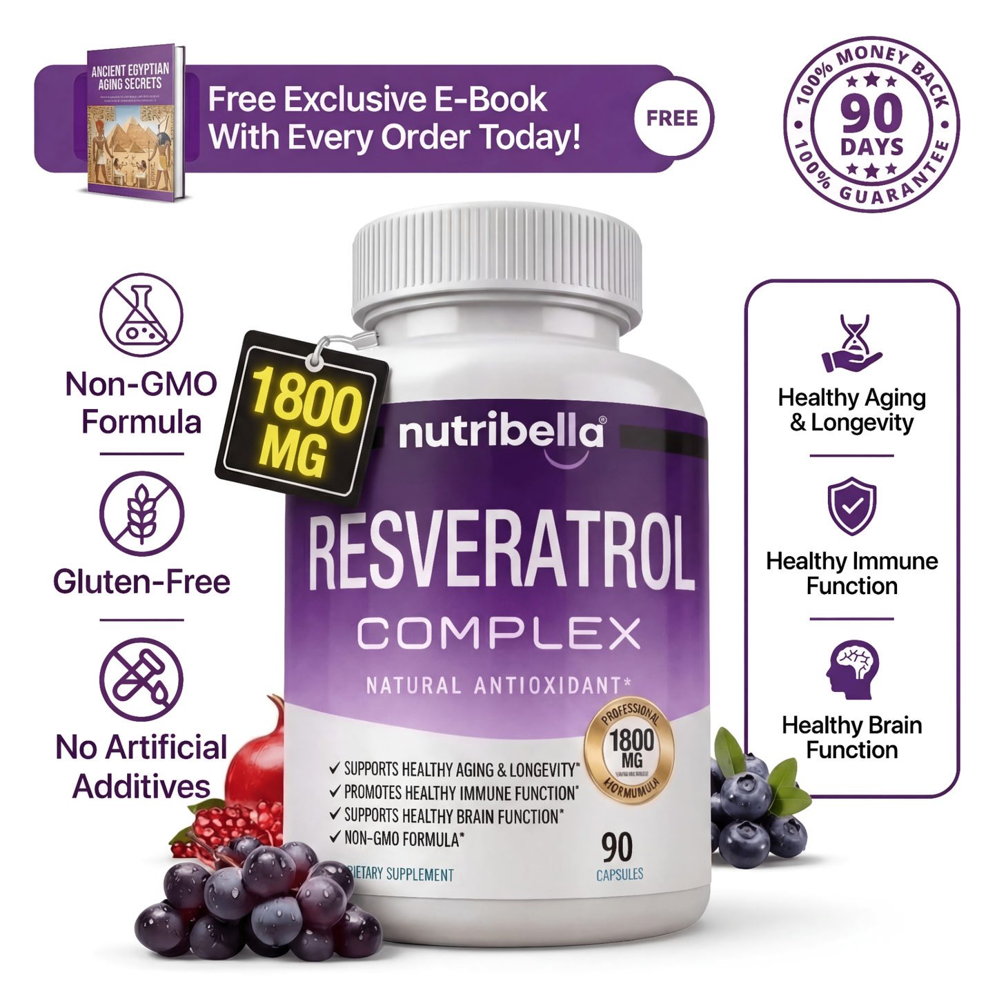 Nutribella™ Resveratrol Complex 1800mg
