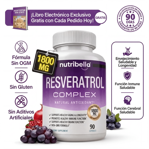 Nutribella™ Complejo de Resveratrol 1800mg