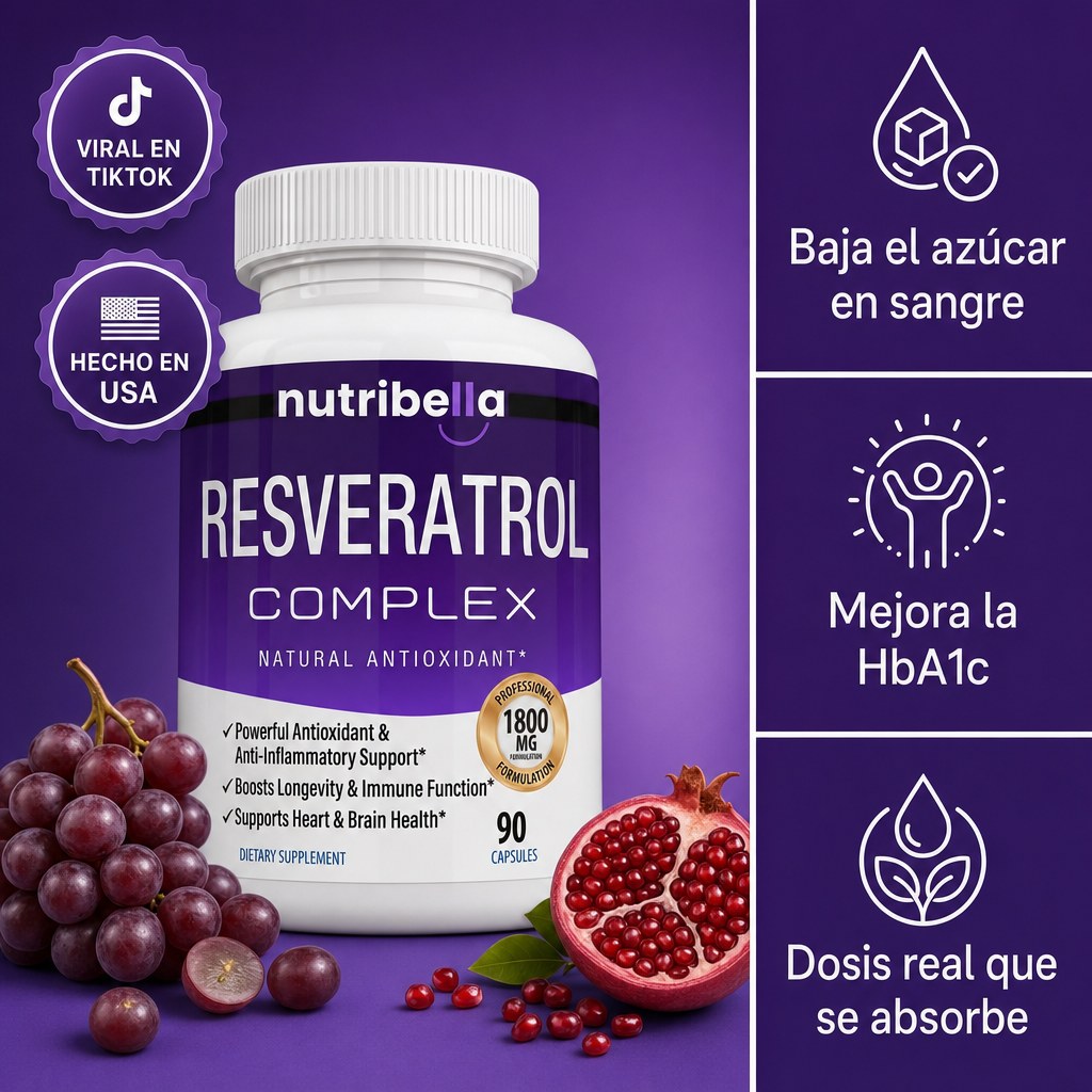 Nutribella Resveratrol Complex 1800mg - imagen 1