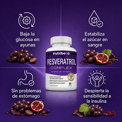 Nutribella Resveratrol Complex 1800mg - imagen 2