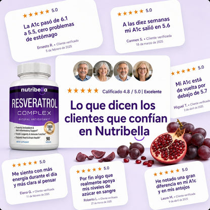 Nutribella Resveratrol Complex 1800mg - imagen 5