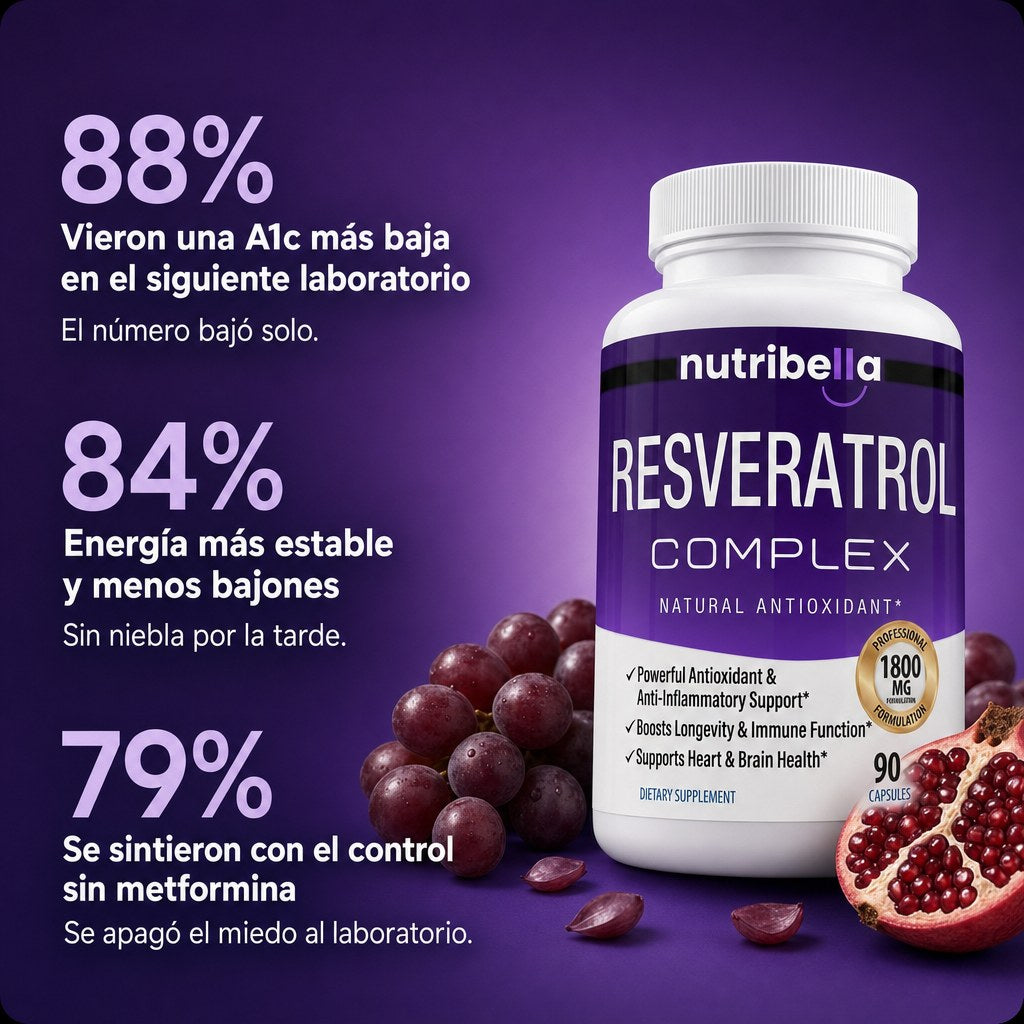 Nutribella Resveratrol Complex 1800mg - imagen 6