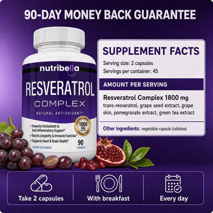 Nutribella Resveratrol Complex 1800mg - 3