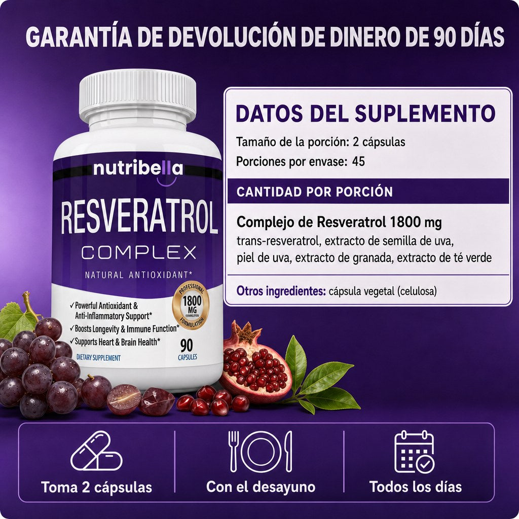 Nutribella Resveratrol Complex 1800mg - 3