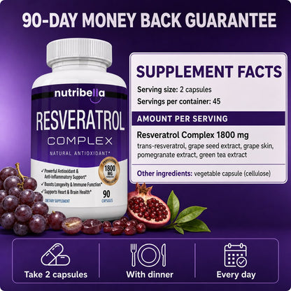 Nutribella Resveratrol Complex 1800mg - 3