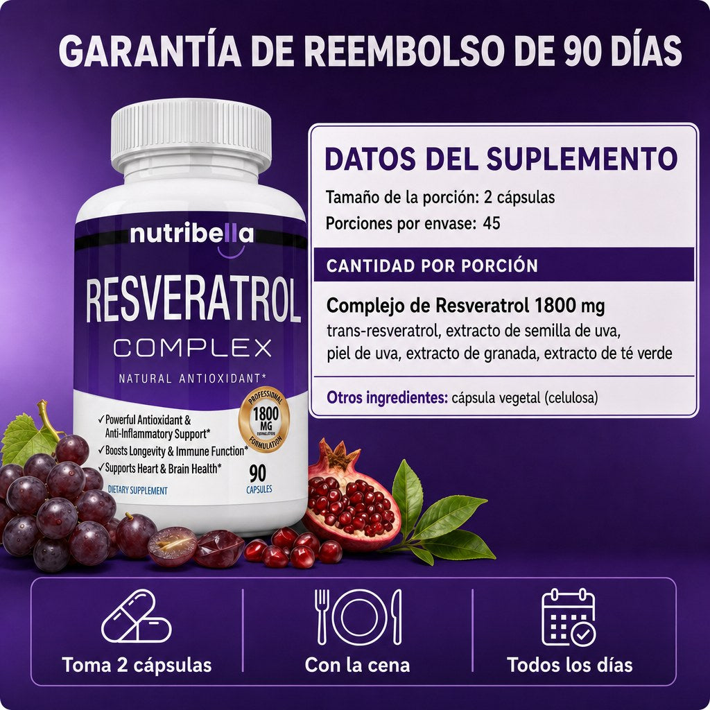 Nutribella Resveratrol Complex 1800mg - 3